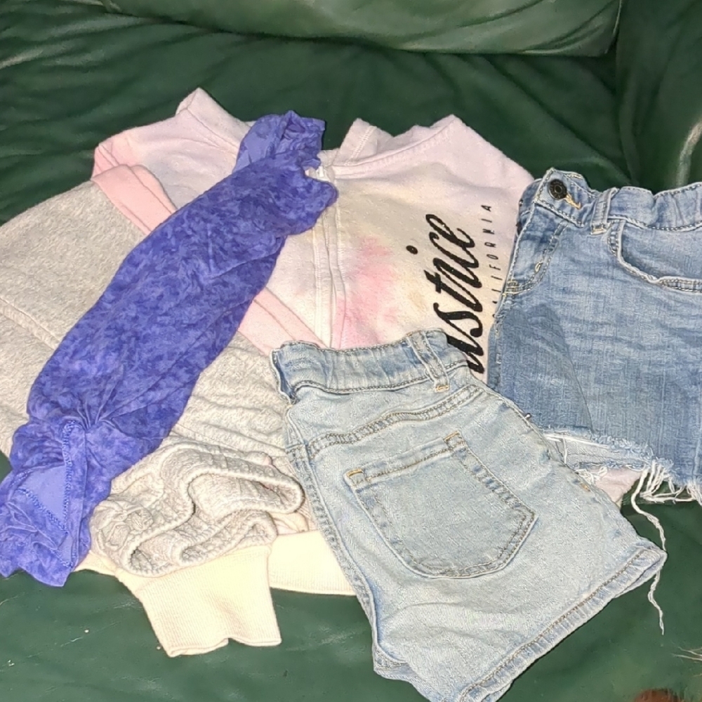 Bundle Deal Justice Pink and Purple Tie-Dye Zip-Up Hoodie And ....